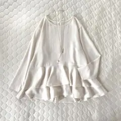24SS美品】定価3万✴︎BEARDSLEY リネンギャザーチュニック ピンク