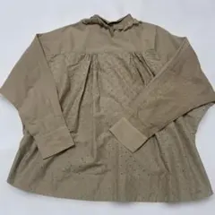 異素材シャツ レース