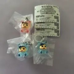 クレヨンしんちゃん めじるしアクセサリー みんなでくまパジャマ　3点セット