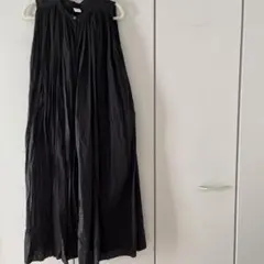 URBAN RESEARCH DOORS ノースリーブシャツワンピース ブラック