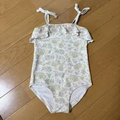 H&M 女の子用フリル花柄水着