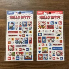 海外正規品　ハローキティ ガラスタイルシール 2枚セット