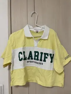 美品　Pink Latte ラガーシャツ　L イエロー