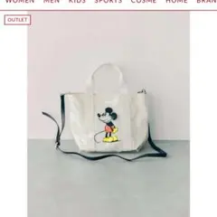YECCA VECCA ミッキーマウス トートバッグ　レトロ希少おしゃれのサムネイル