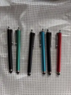 タッチペン 4色セット 6本　金属製