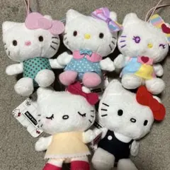 ハローキティ 50＋1マスコット　ぬいぐるみ ５種セット