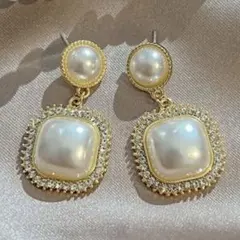 パールピアス 大人気 シンプル 上品アクセサリー　通勤用 結婚式