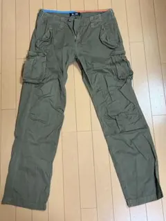 BEAMS カーゴパンツ オリーブ色 Mサイズ