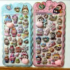 LABUBUおしりぷっくりシール 夜光2枚セット