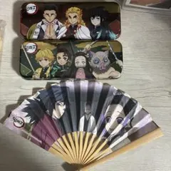 鬼滅の刃 つめてねガム ミニ扇子 義勇 しのぶ 無一郎 煉獄 炭治郎 禰豆子
