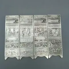 中国美術　4枚セット　文鎮　金属工芸　浮彫　刻印あり　厚重　コレクション 中国美術 4枚セット 文鎮 金属工芸 浮彫 厚重 コレクション - メルカリ