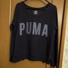 PUMA プーマ スウェット トレーナー ネイビー Mサイズのサムネイル