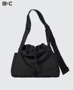 【UNIQLO】ソフトパフィーショルダーバッグ ブラック