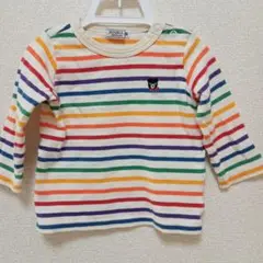 ダブルビー 80 マルチボーダー 長袖 Tシャツ Bくん