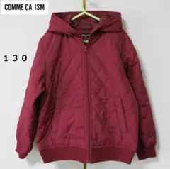COMME CA ISM アウター レッド 130 中綿 ブルゾン コムサイズム
