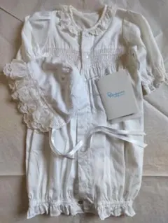 桂由美 セレモニードレス 刺繍・レース 帽子付き