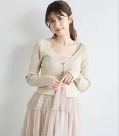 ♡ココディール♡ショート丈フロントパーツリブニットカーディガン♡