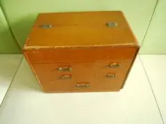 昭和レトロ 木製 裁縫箱 ソーイング ボックス 洋裁 和裁 ハンドメイド 木箱