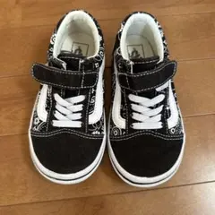 Vans スリッポン スニーカー 黒/白 18cm
