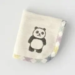 パンダ 6重 ガーゼハンカチ fuwara ハンドメイド