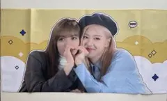BLACKPINK LISA ROSÉ 타월 리사 로제 슬로건