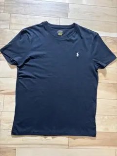 ✨極美品✨【ポロ・ラルフローレン】ブラック Tシャツ　白ポニー　メンズL
