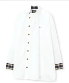 Vivienne Westwood MAN アシンメトリー　長袖シャツ　ホワイトのサムネイル