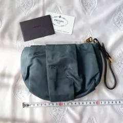 PRADA プラダ ポーチ 1N1422 ブルーグリーン
