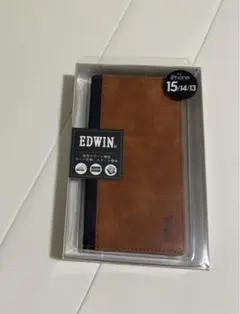 【新品/未使用】EDWIN iPhone15/14/13兼用 手帳型ケース