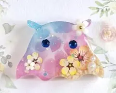 レジンヘアゴム ハンドメイド ジンベエザメ型 星の砂 海の生き物