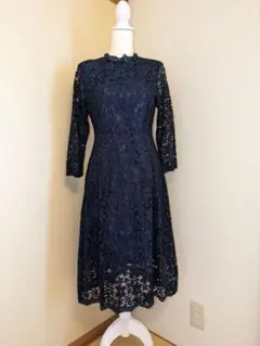 【新春お値下げ 新品 秋物 】レース Aライン ワンピース