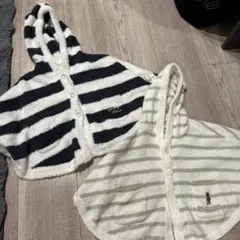 gelato pique ベビーポンチョ ストライプ