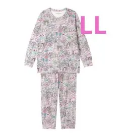 新品 ツモリチサト 暖かフリース・ペンギン総柄パジャマ「LLサイズ