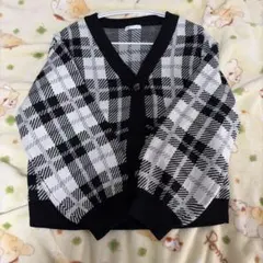 Honeys C.O.L.Z.A チェック柄カーディガン