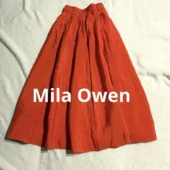 タイムSALE中【美品】Mila Owen ロングフレアスカート S オレンジ