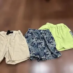 キッズ ハーフパンツ 3点セット 100cm