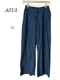 AZUL ワイドパンツ ボトムス　ブルー　M