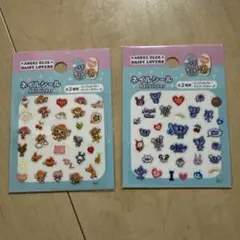 エンジェルブルー　セリア　人気商品　ネイルシール　2種