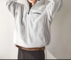 ニコアンド ソフトフリース切替ZIPパーカー