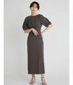 フレイアイディー　ロングタイトパフワンピース　完売