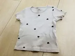 【美品】 H&M ハート柄 Tシャツ EUR 92