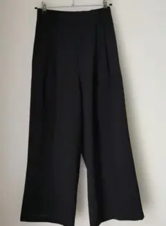 green label relaxingドライタッチワイドパンツ　濃紺