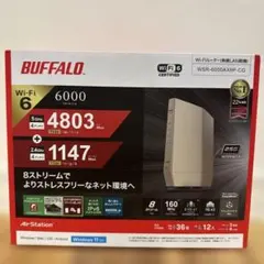 【美品】BUFFALO Wi-Fiルーター WSR-6000AX8P-CGのサムネイル