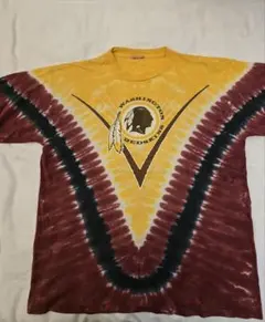 【90s USA古着】NFL レッドスキンズ シングルステッチ タイダイTシャツ
