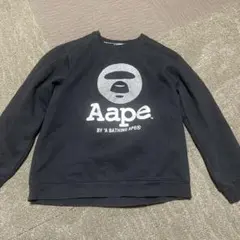 希少 APE キッズ kids カレッジロゴ スウェットトレーナー 120 - メルカリ