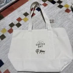 カルディ KALDI トートバッグ コーヒーの日 キャンバス トート バッグ 白