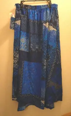 パッチワークプリントスカート