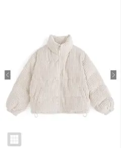 GRL コーデュロイダウンジャケット[ask38]アイボリー