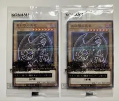 遊戯王　真紅眼の黒竜 パラレル　2枚セット　ハイチュウ
