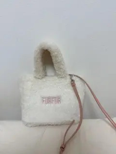 FURFUR エコファートートバッグ ホワイトピンク 限定カラー